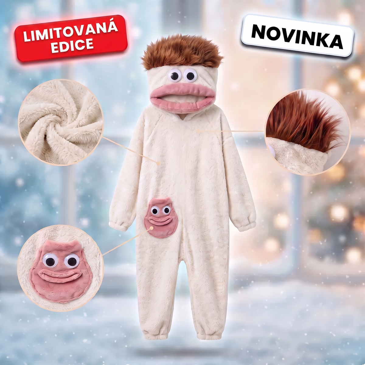 Pyžamový overal Příšerka